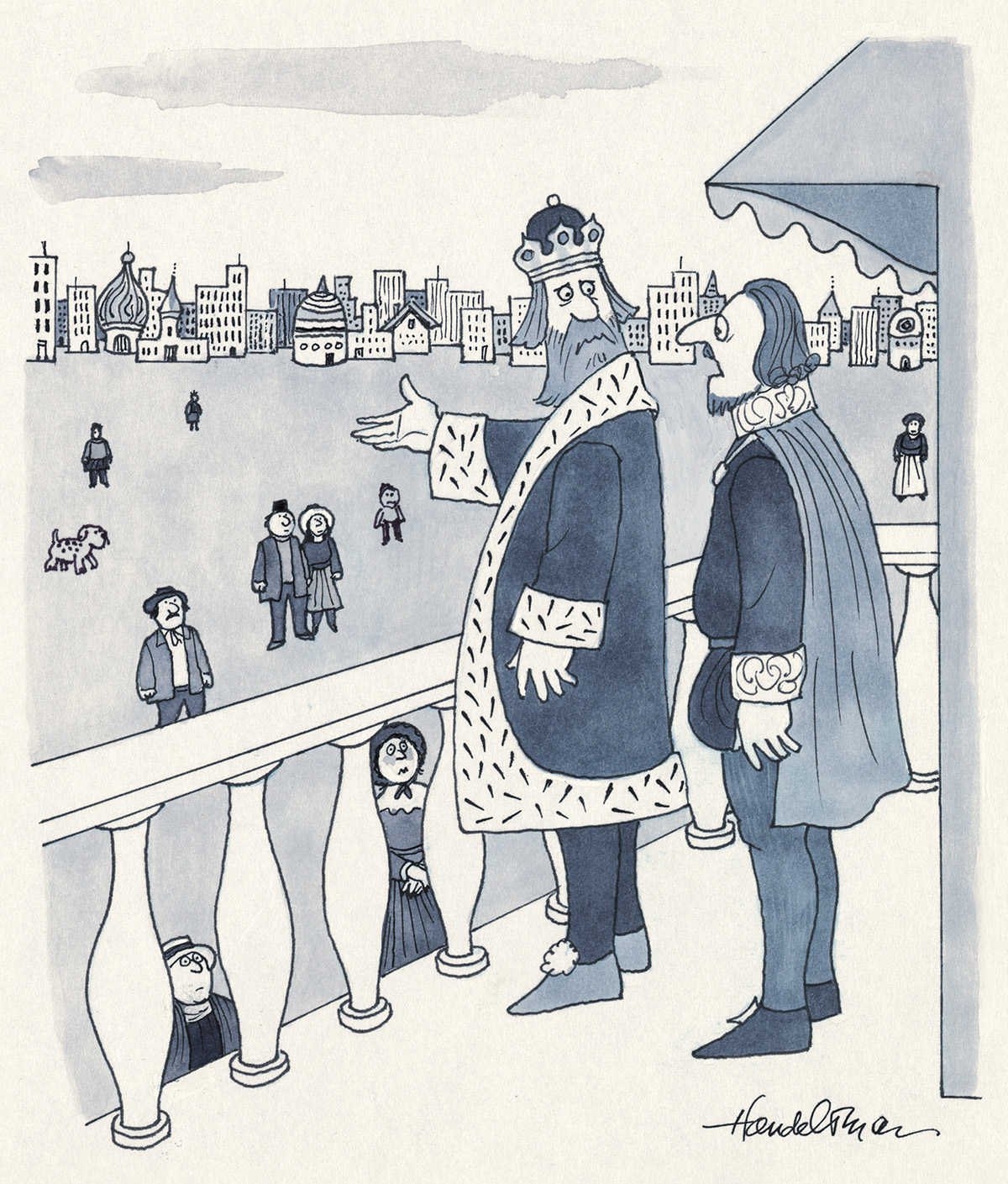 THE NEW YORKER. J.B. (BUD) HANDELSMAN. Its as big a turnout we could manage, Sire. Theres so much cynicism these days.